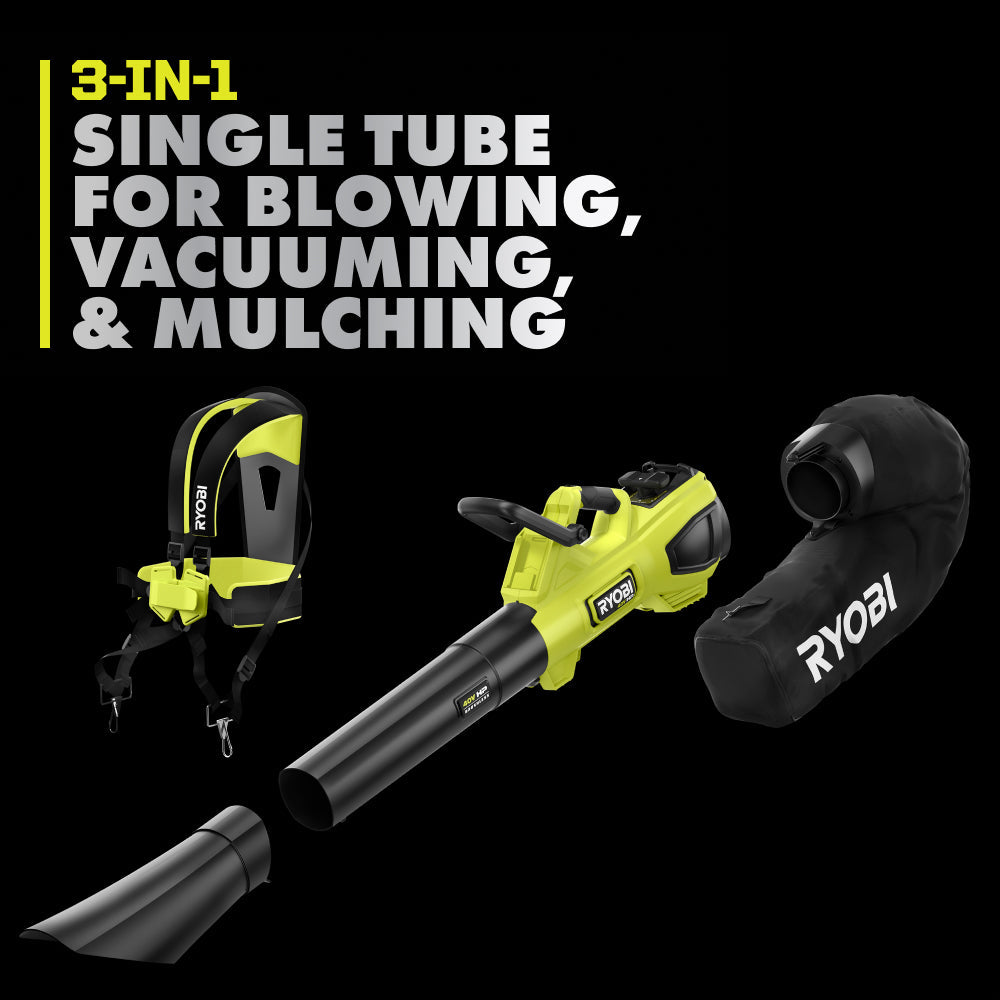 40V HP BRUSHLESS 600 CFM BLOWER/VACUUM KIT | RYOBI