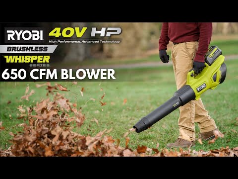40V HP BRUSHLESS 650 CFM WHISPER SERIES BLOWER KIT | RYOBI