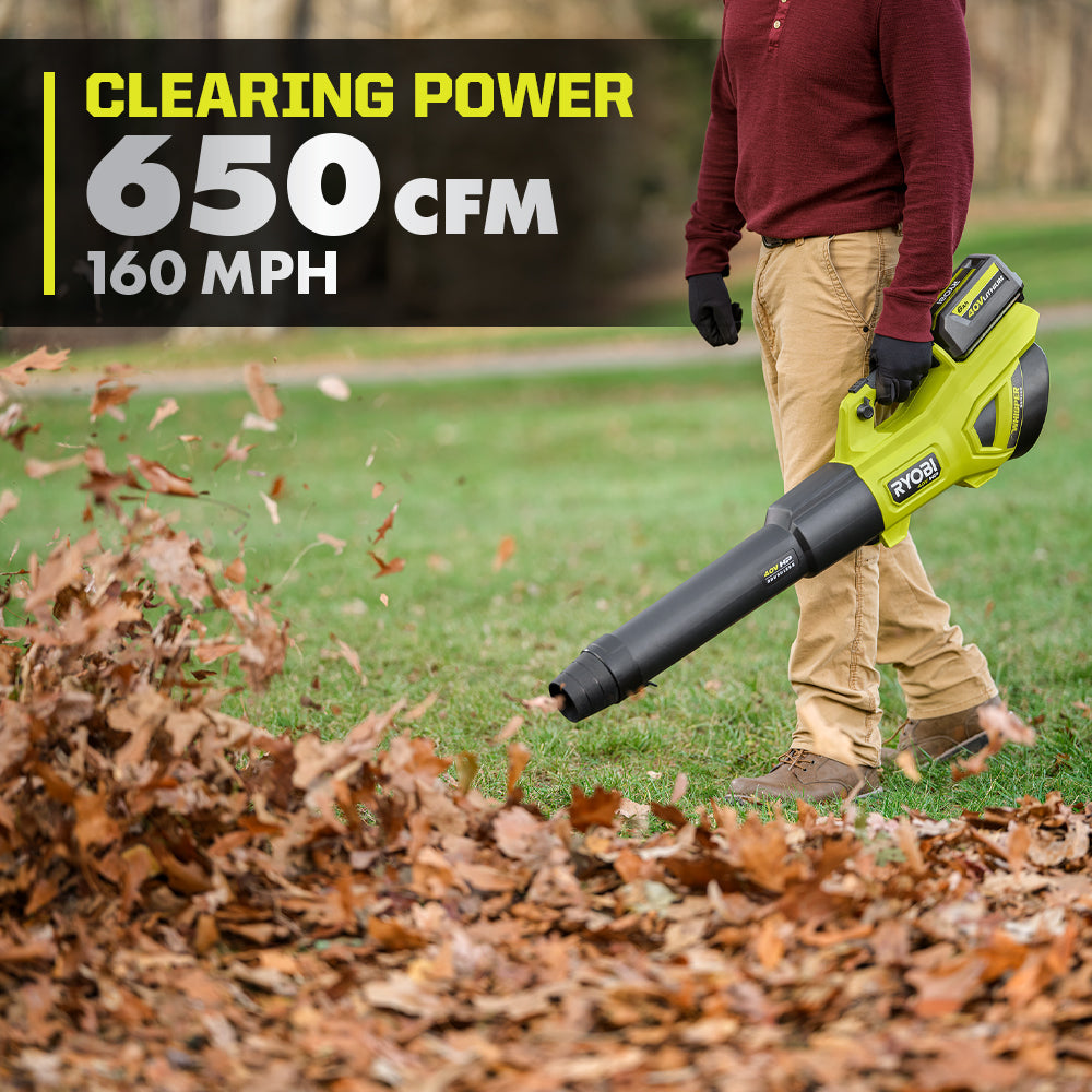 40V HP BRUSHLESS 650 CFM WHISPER SERIES BLOWER KIT | RYOBI