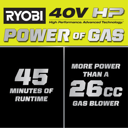 40V HP BRUSHLESS 650 WHISPER SERIES CFM BLOWER | RYOBI