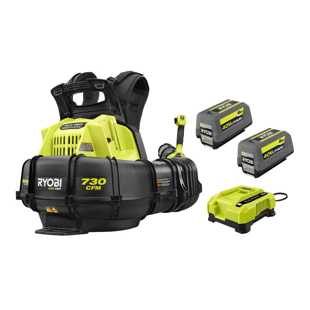 40V HP BRUSHLESS 730 CFM BACKPACK BLOWER KIT | RYOBI