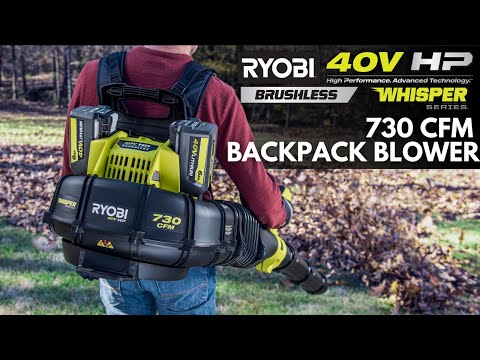 40V HP BRUSHLESS 730 CFM BACKPACK BLOWER KIT | RYOBI