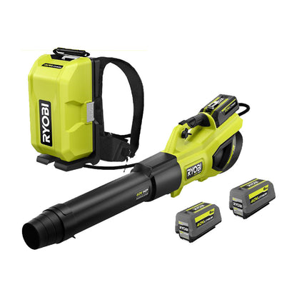 40V HP BRUSHLESS 730 CFM WHISPER SERIES BLOWER & BACKPACK POWER SUPPLY KIT | RYOBI
