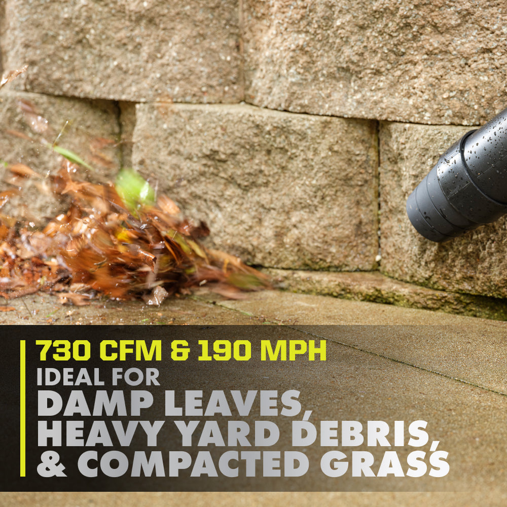40V HP BRUSHLESS 730 CFM WHISPER SERIES BLOWER & BACKPACK POWER SUPPLY KIT | RYOBI