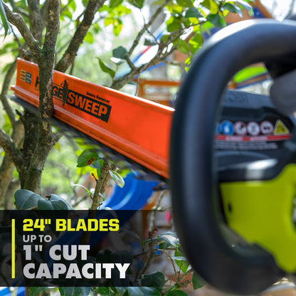 18V ONE+ HP BRUSHLESS WHISPER SERIES 24″ HEDGE TRIMMER | RYOBI