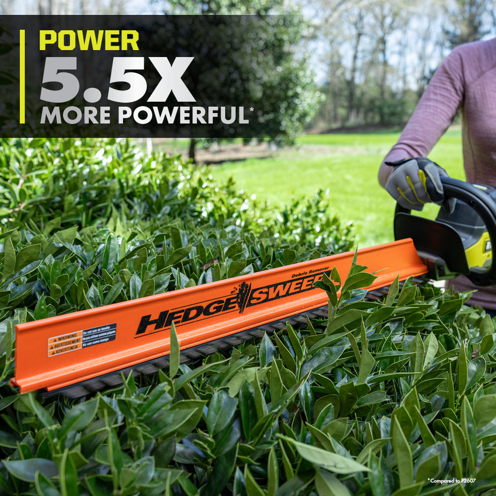 18V ONE+ HP BRUSHLESS WHISPER SERIES 24″ HEDGE TRIMMER | RYOBI