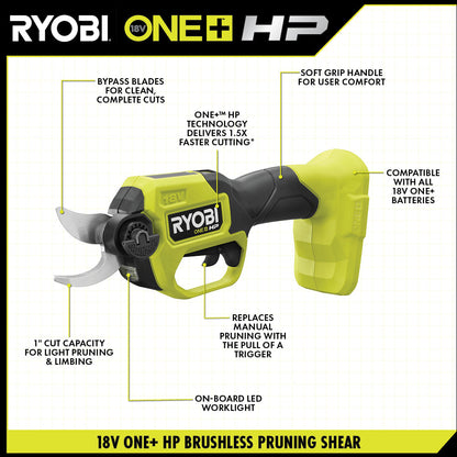 18V ONE+ HP PRUNING SHEAR | RYOBI
