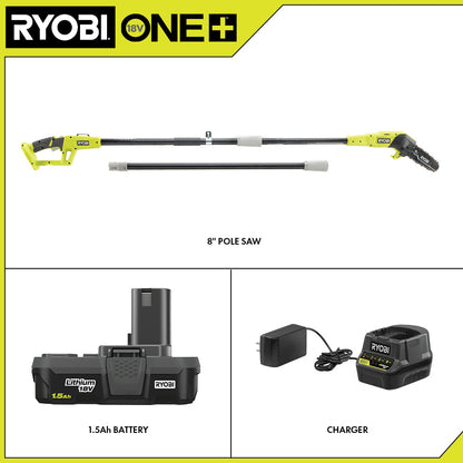 18V ONE+ 8″ POLE SAW KIT | RYOBI