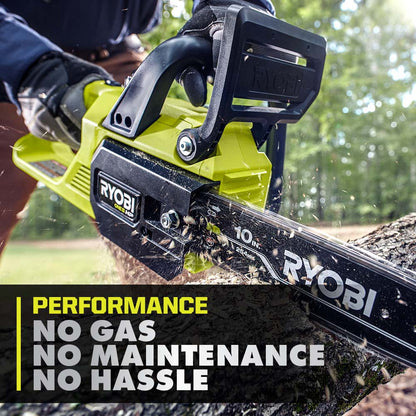 18V ONE+ HP BRUSHLESS 10″ CHAINSAW WITH 4AH KIT | RYOBI