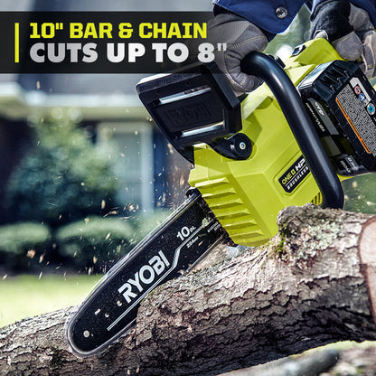 18V ONE+ HP BRUSHLESS 10″ CHAINSAW WITH 4AH KIT | RYOBI