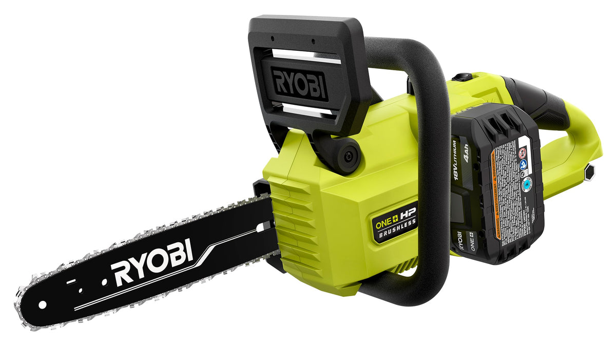 18V ONE+ HP BRUSHLESS 10″ CHAINSAW WITH 4AH KIT | RYOBI
