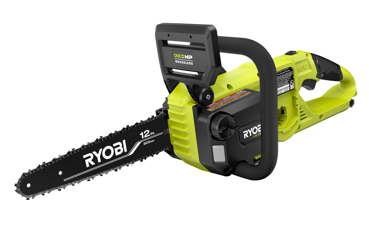 18V ONE+ HP BRUSHLESS WHISPER SERIES 12″ CHAINSAW KIT | RYOBI