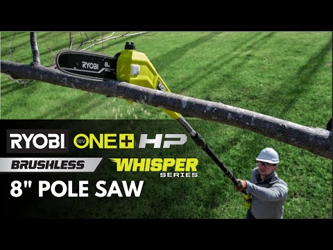 18V ONE+ HP BRUSHLESS WHISPER SERIES 8″ POLE SAW KIT | RYOBI