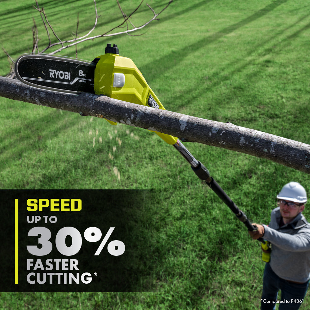 18V ONE+ HP BRUSHLESS WHISPER SERIES 8″ POLE SAW KIT | RYOBI