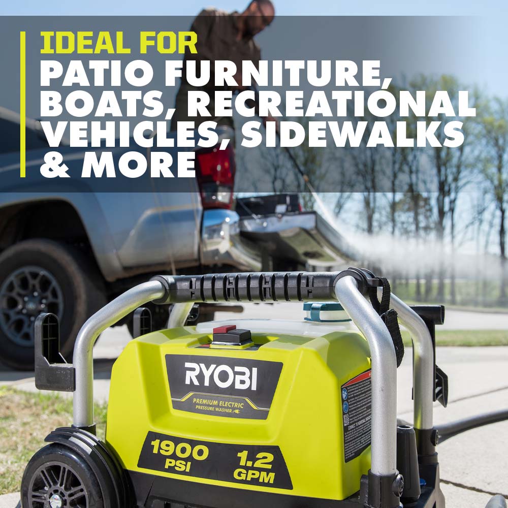 1900 PSI 1.2 GPM ELECTRIC PRESSURE WASHER | RYOBI
