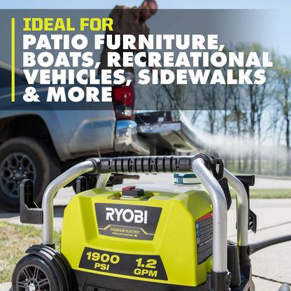 1900 PSI 1.2 GPM ELECTRIC PRESSURE WASHER | RYOBI