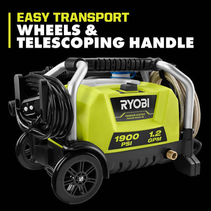 1900 PSI 1.2 GPM ELECTRIC PRESSURE WASHER | RYOBI