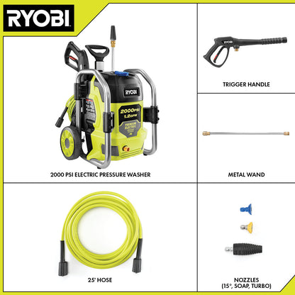 2000 PSI 1.2 GPM ELECTRIC PRESSURE WASHER | RYOBI