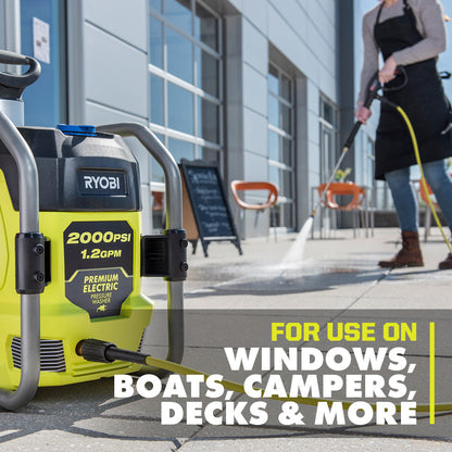 2000 PSI 1.2 GPM ELECTRIC PRESSURE WASHER | RYOBI