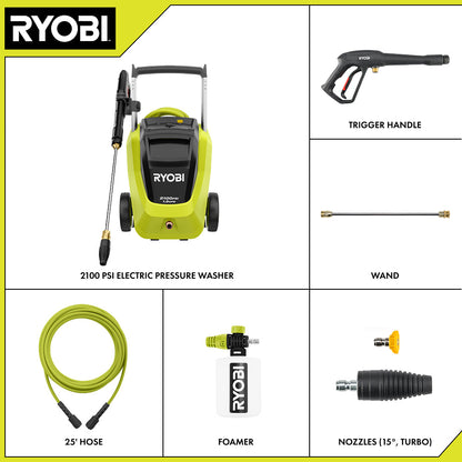 2100 PSI 1.2 GPM ELECTRIC PRESSURE WASHER | RYOBI