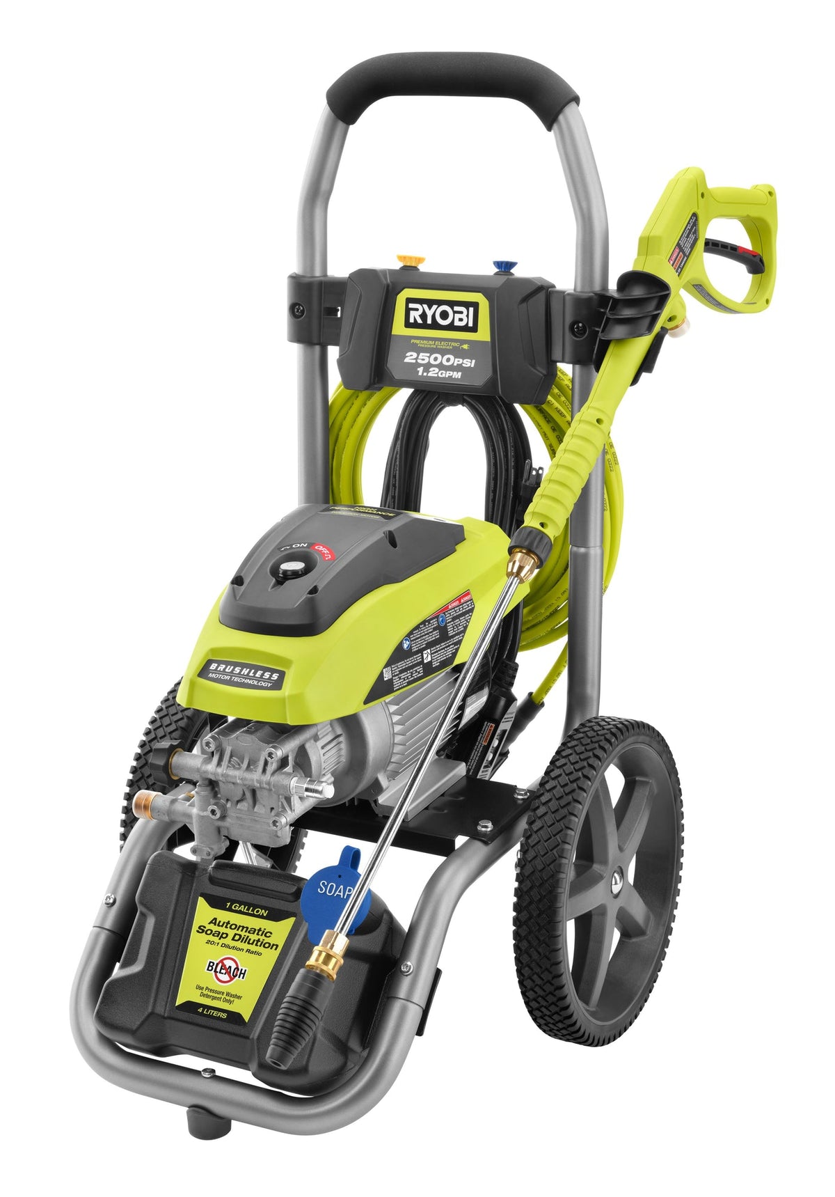 2500 PSI 1.2 GPM BRUSHLESS ELECTRIC PRESSURE WASHER | RYOBI