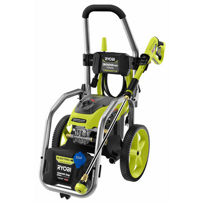 3000 PSI 1.1 GPM BRUSHLESS ELECTRIC PRESSURE WASHER WITH 12″ 2300 PSI SURFACE CLEANER | RYOBI