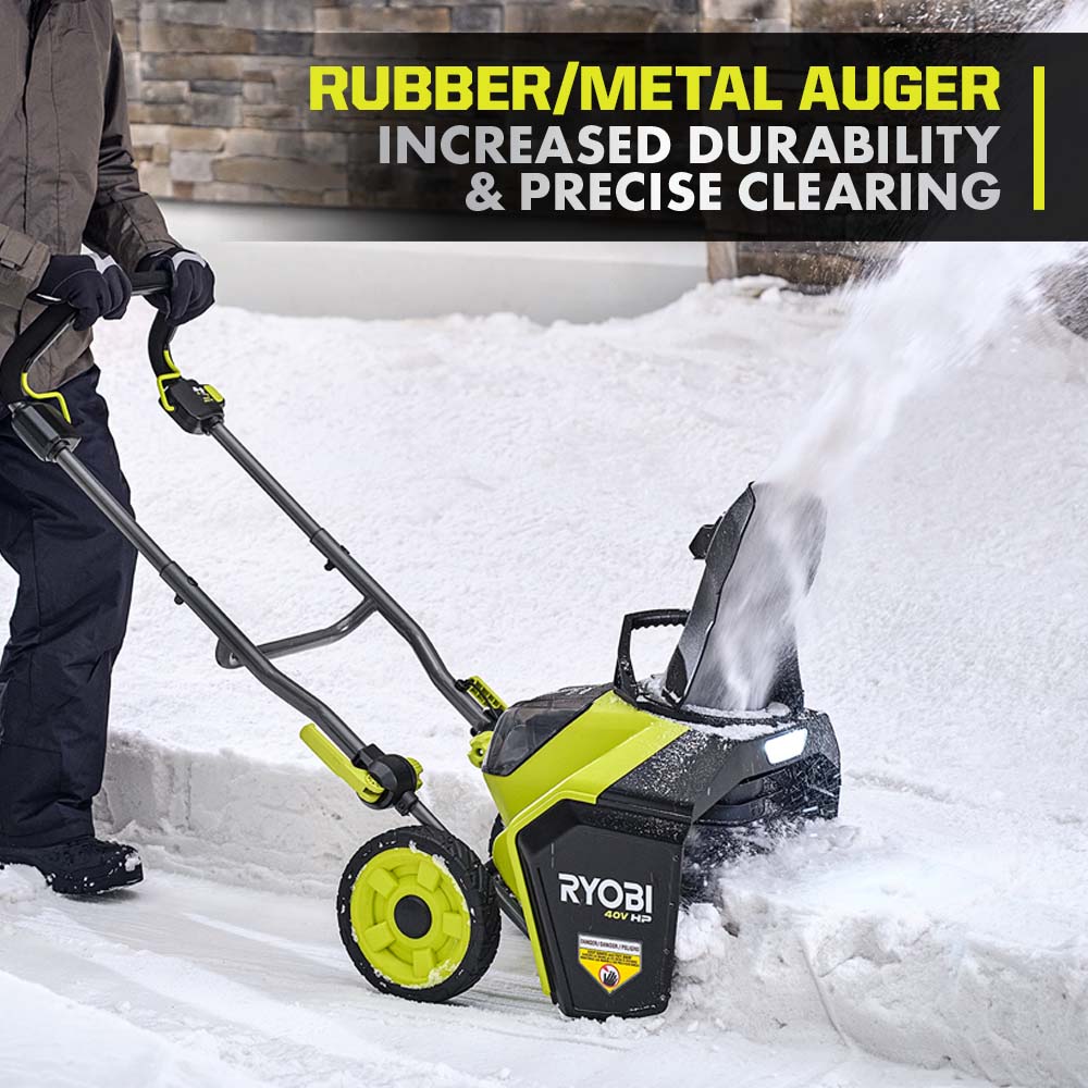 40V HP BRUSHLESS 18″ SNOW BLOWER KIT | RYOBI