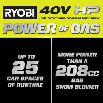 40V HP BRUSHLESS 21?? SINGLE-STAGE AUGER-PROPELLED SNOW BLOWER | RYOBI