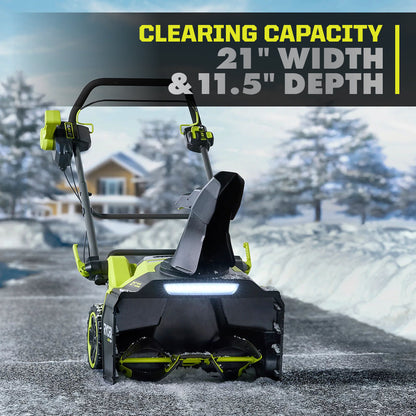 40V HP BRUSHLESS 21?? SINGLE-STAGE AUGER-PROPELLED SNOW BLOWER | RYOBI