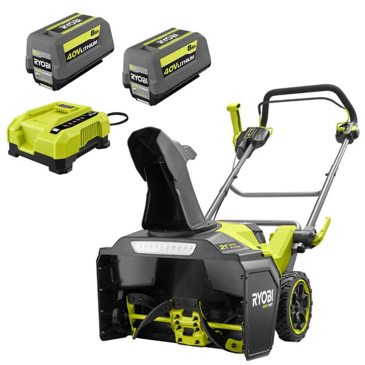 40V HP BRUSHLESS 21?? SINGLE-STAGE AUGER-PROPELLED SNOW BLOWER KIT | RYOBI