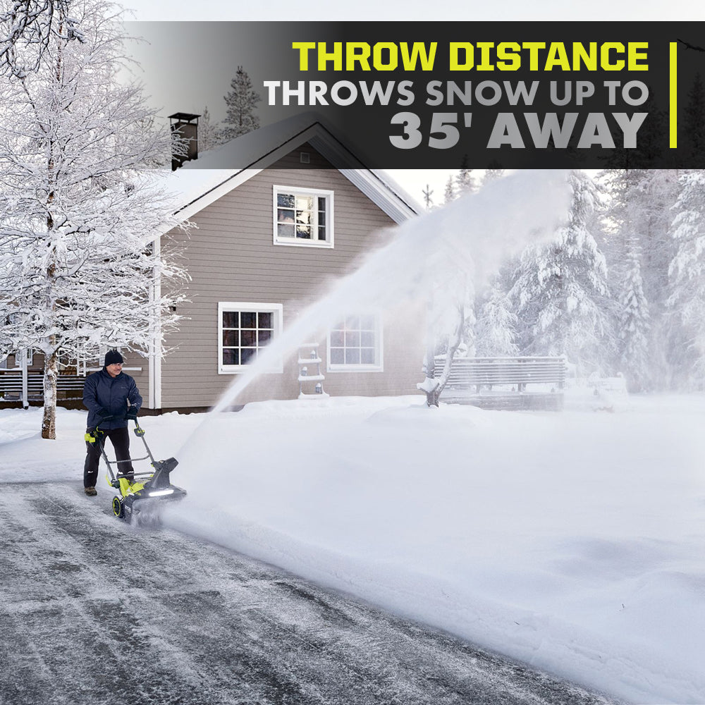 40V HP BRUSHLESS 21?? SINGLE-STAGE AUGER-PROPELLED SNOW BLOWER KIT | RYOBI