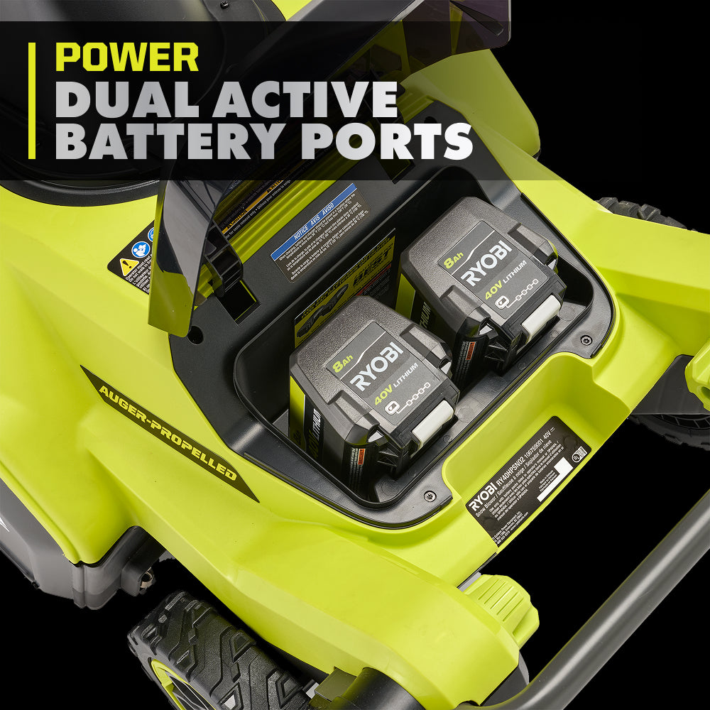 40V HP BRUSHLESS 21?? SINGLE-STAGE AUGER-PROPELLED SNOW BLOWER KIT | RYOBI