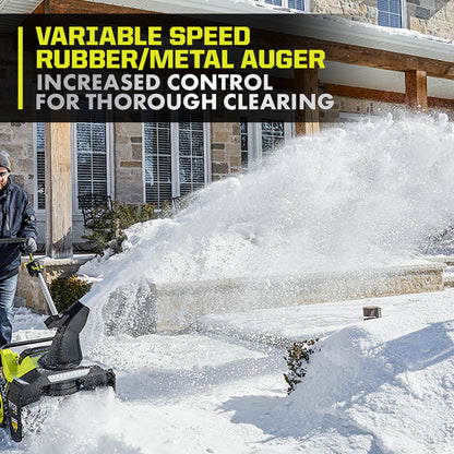 40V HP BRUSHLESS 21″ WHISPER SERIES SNOW BLOWER KIT | RYOBI