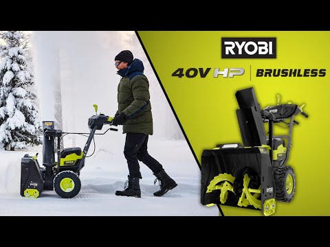 40V HP BRUSHLESS WHISPER SERIES 22″ TWO-STAGE SNOW BLOWER KIT | RYOBI