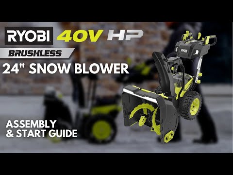 40V HP BRUSHLESS WHISPER SERIES 24?? TWO-STAGE SNOW BLOWER KIT | RYOBI