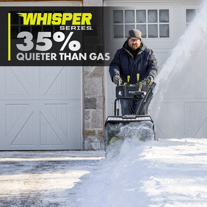 40V HP BRUSHLESS WHISPER SERIES 24?? TWO-STAGE SNOW BLOWER KIT | RYOBI