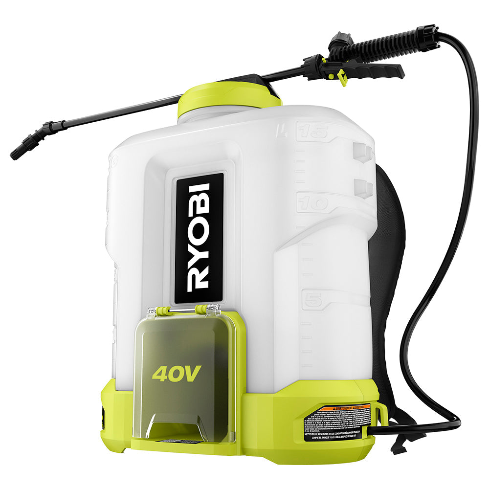40V 4 GALLON BACKPACK CHEMICAL SPRAYER | RYOBI