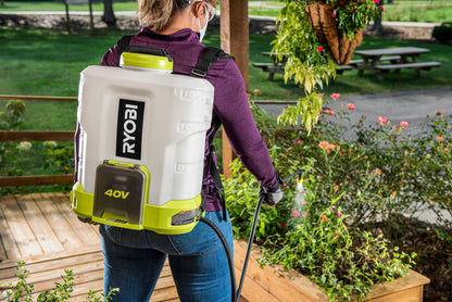 40V 4 GALLON BACKPACK CHEMICAL SPRAYER | RYOBI