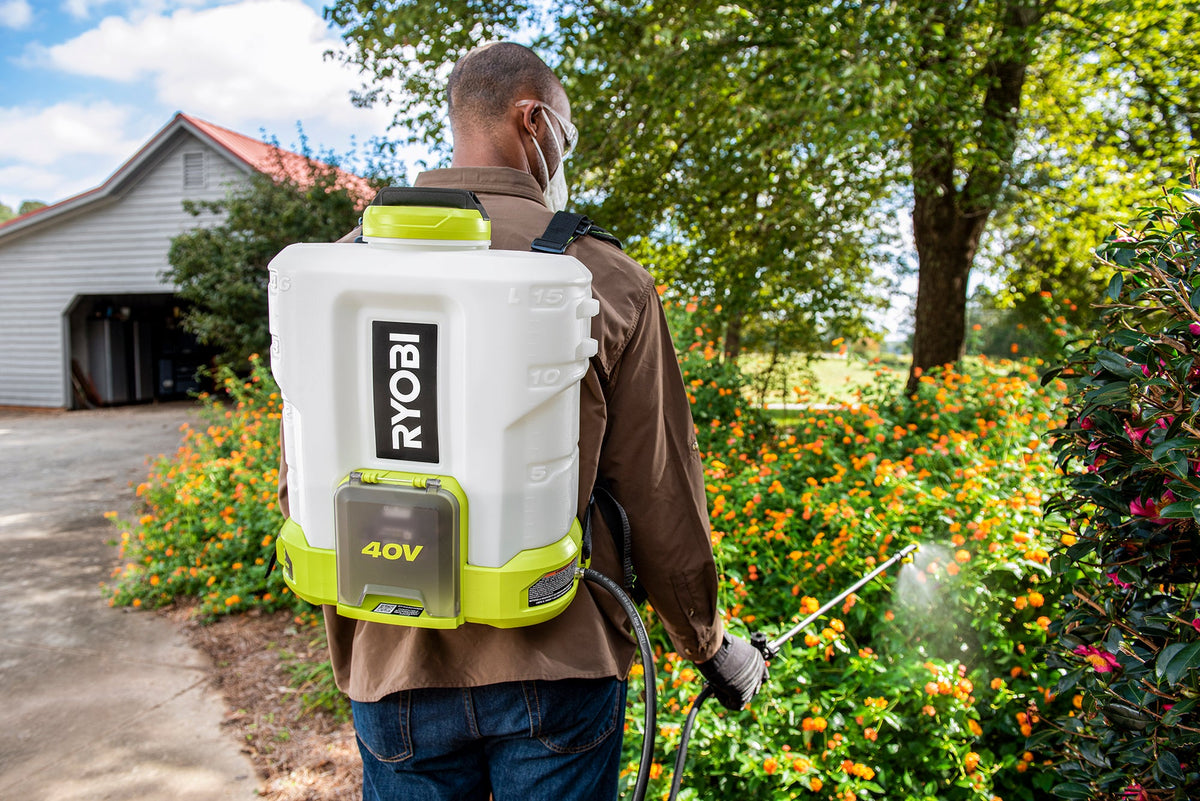 40V 4 GALLON BACKPACK CHEMICAL SPRAYER | RYOBI