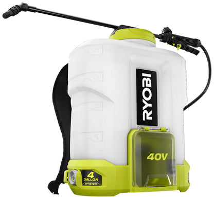 40V 4 GALLON BACKPACK CHEMICAL SPRAYER | RYOBI