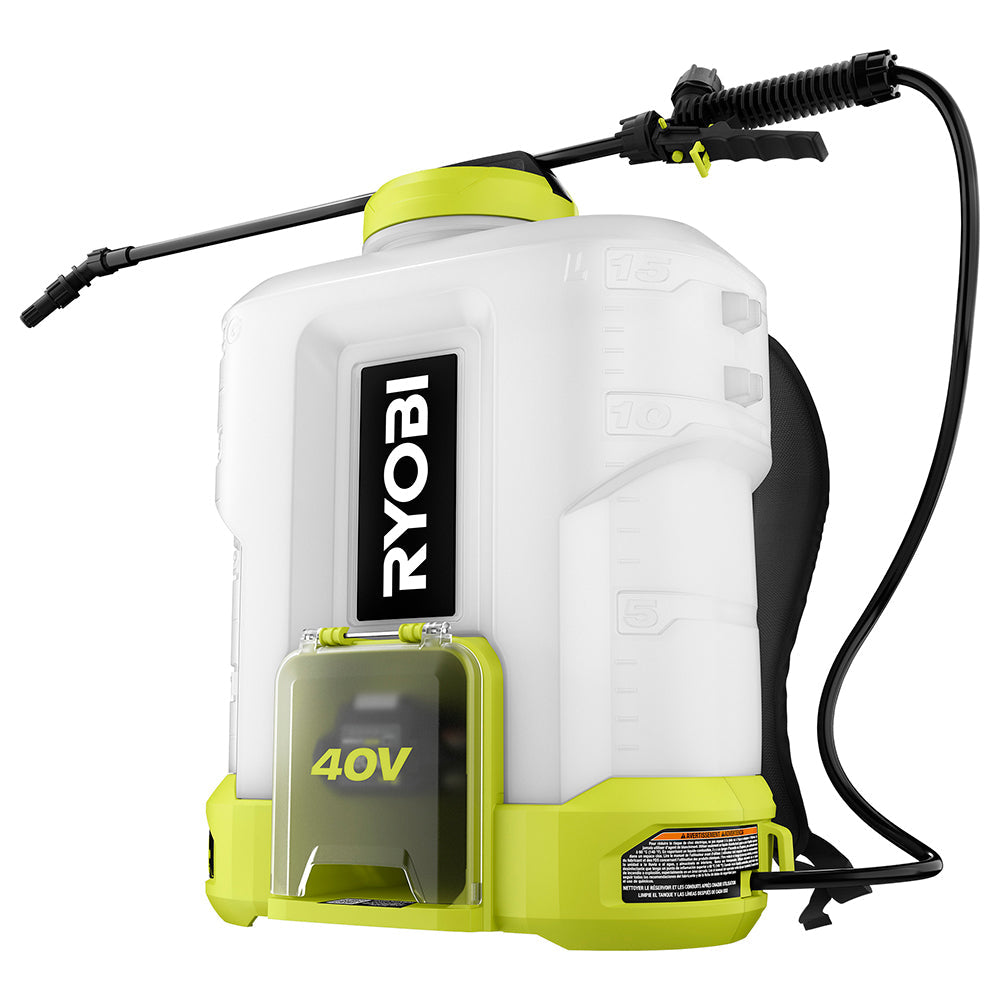 40V 4 GALLON BACKPACK CHEMICAL SPRAYER KIT | RYOBI