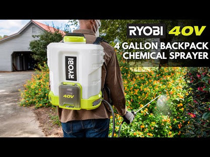 40V 4 GALLON BACKPACK CHEMICAL SPRAYER KIT | RYOBI