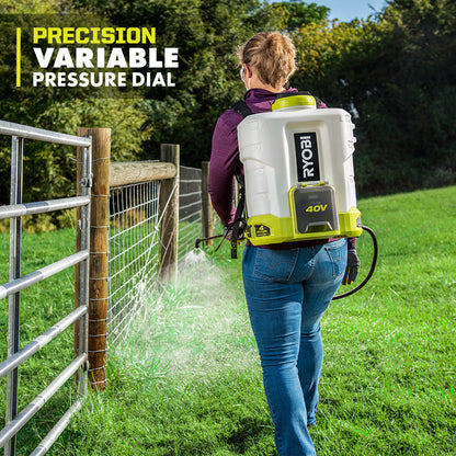 40V 4 GALLON BACKPACK CHEMICAL SPRAYER KIT | RYOBI