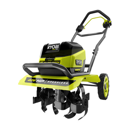 40V HP BRUSHLESS WHISPER SERIES 16″ FRONT TINE TILLER KIT | RYOBI