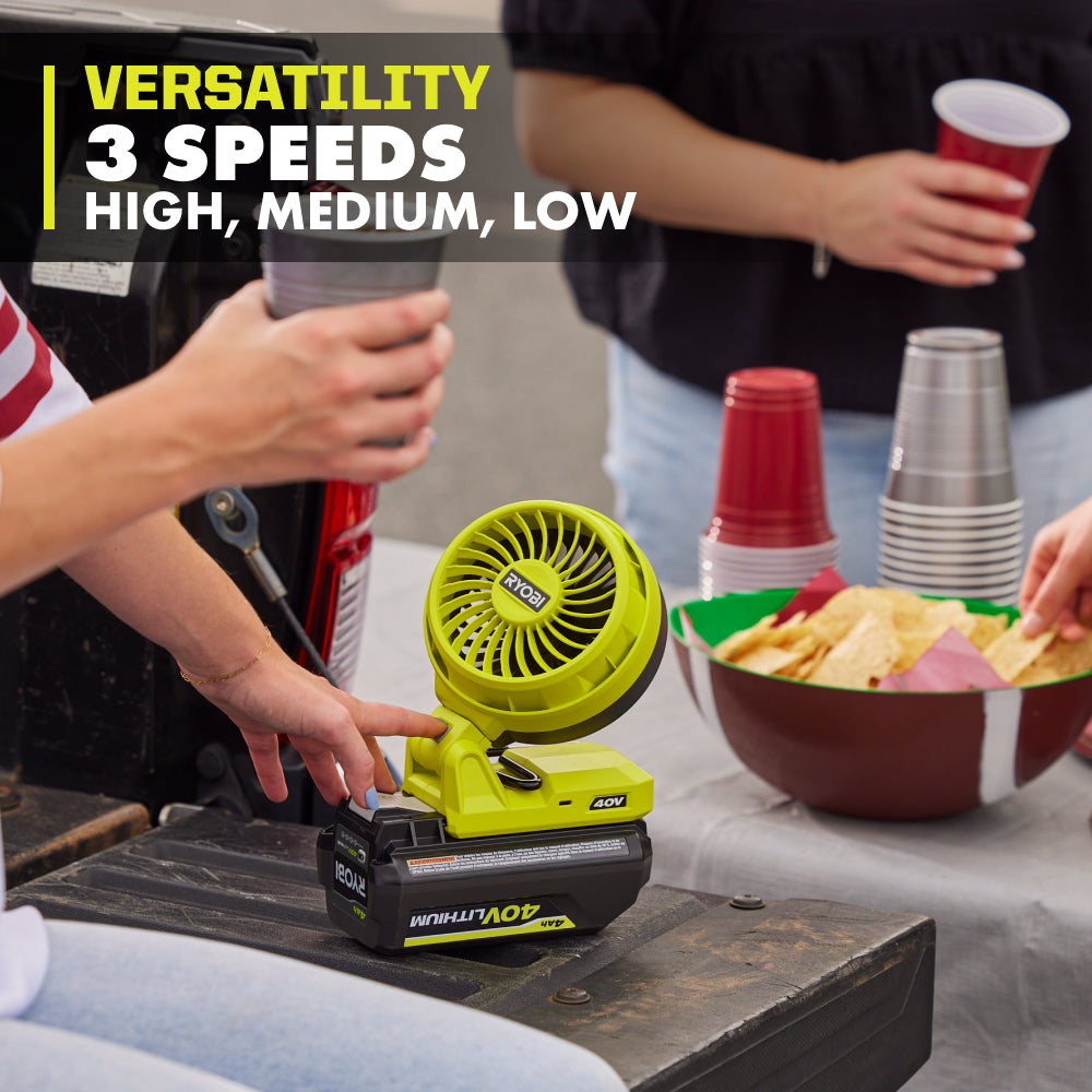 40V BATTERY TOPPER FAN | RYOBI