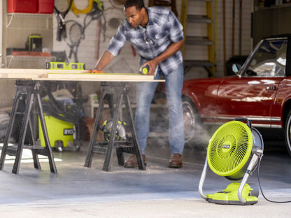 ONE+ 18V CORDLESS HYBRID 12″ MISTING CANNON KIT WITH (1) 4.0 AH BATTERY AND CHARGER | RYOBI