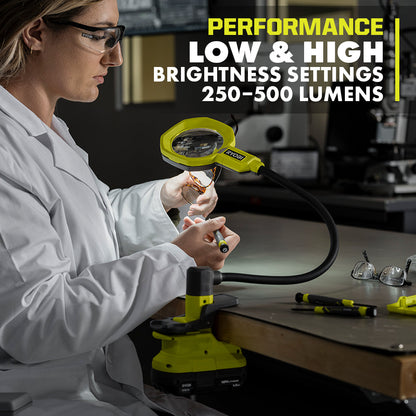 18V ONE+ MAGNIFYING LED CLAMP LIGHT | RYOBI