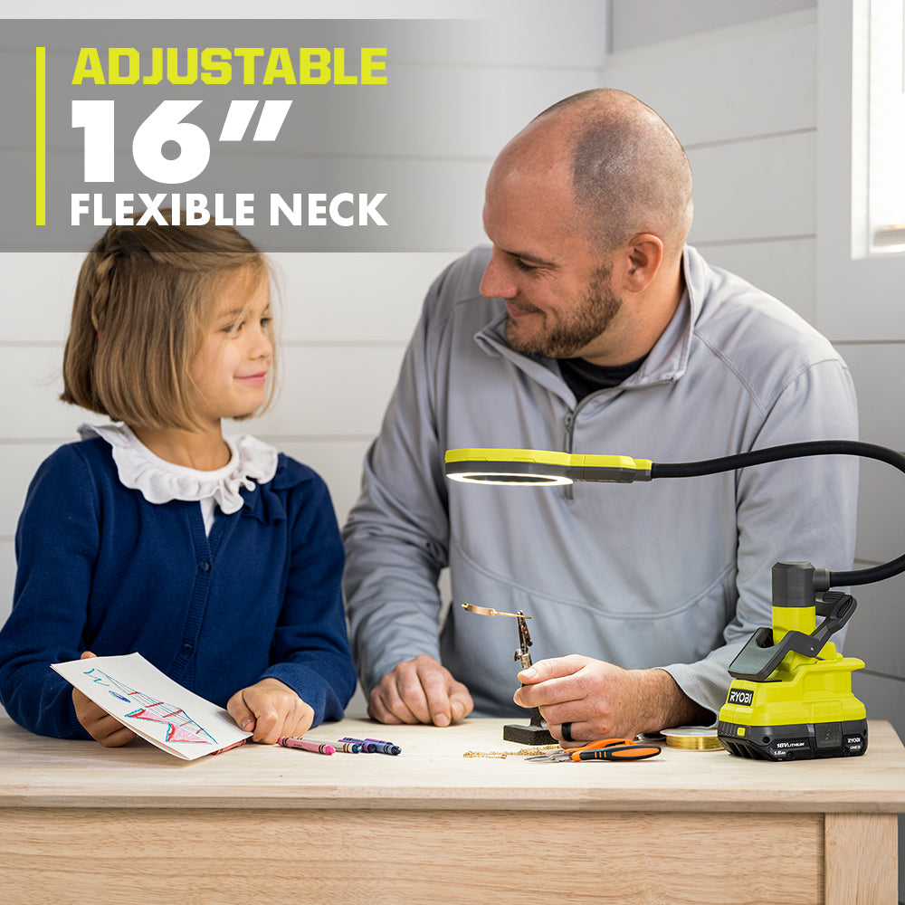 18V ONE+ MAGNIFYING LED CLAMP LIGHT | RYOBI