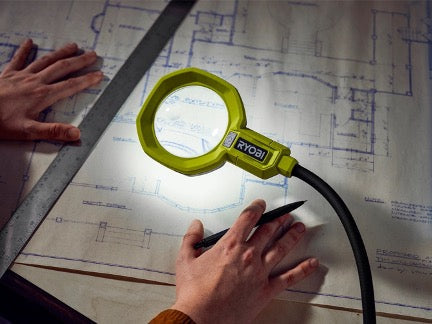 18V ONE+ MAGNIFYING LED CLAMP LIGHT | RYOBI