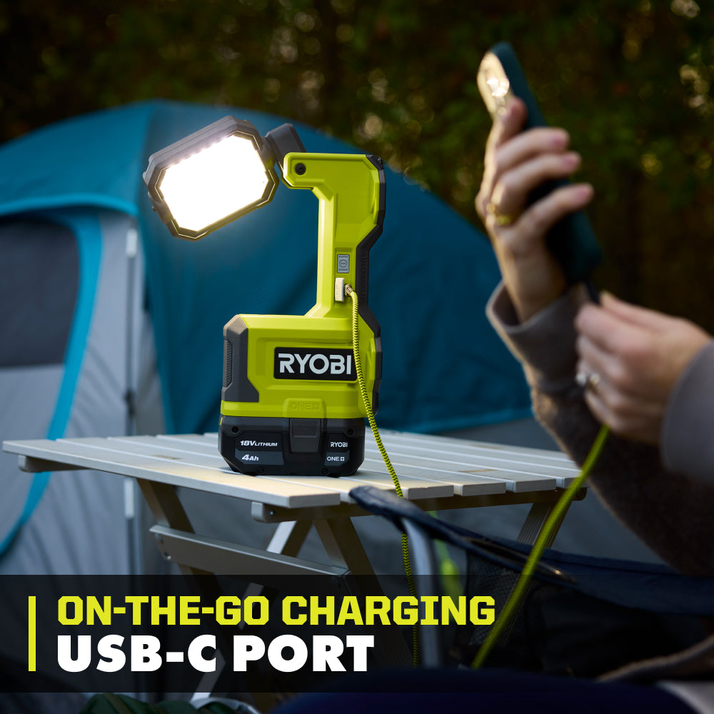 ONE+ 18V HYBRID CORDLESS LED MAGNETIC TASK LIGHT (TOOL ONLY, MAGNETIC LED LIGHT) | RYOBI